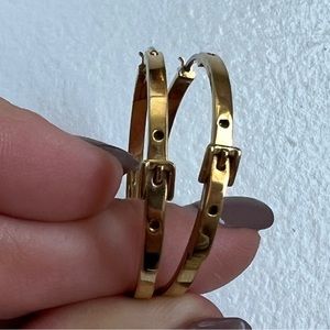 Gold Michael kors hoops